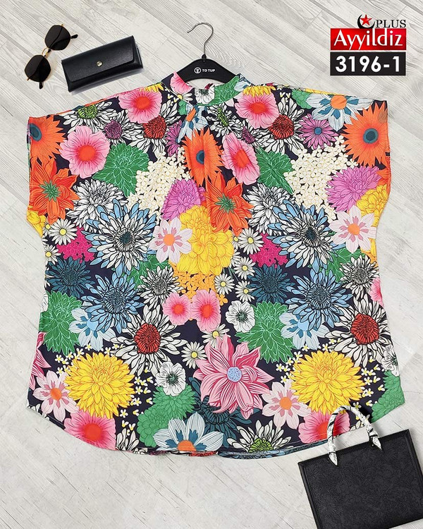 شومیز مجلسی زنانه سایز بزرگ کد 3196