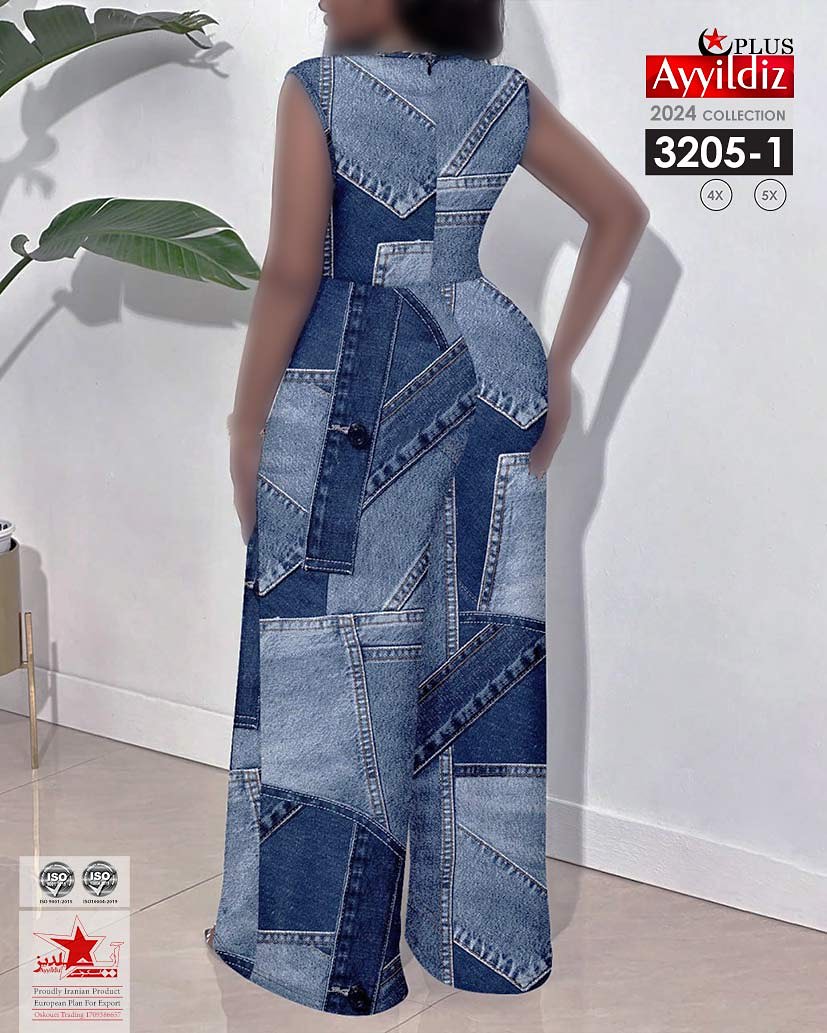 سرهمی مجلسی زنانه سایز بزرگ کد 3205