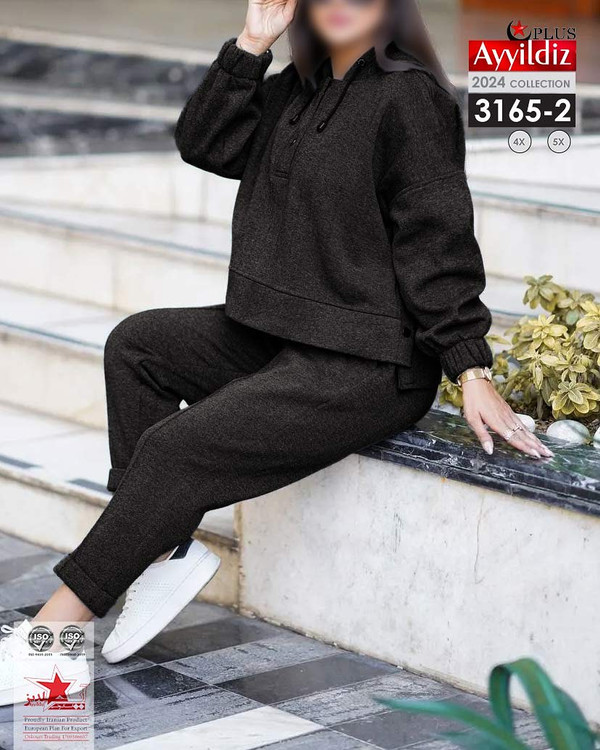 بلوز شلوار کرکدار زنانه سایز بزرگ کد 3165