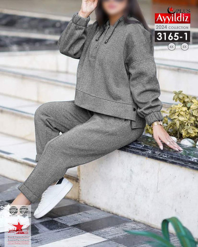 بلوز شلوار کرکدار زنانه سایز بزرگ کد 3165