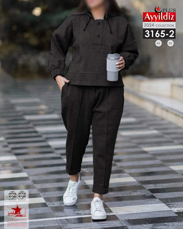 بلوز شلوار کرکدار زنانه سایز بزرگ کد 3165