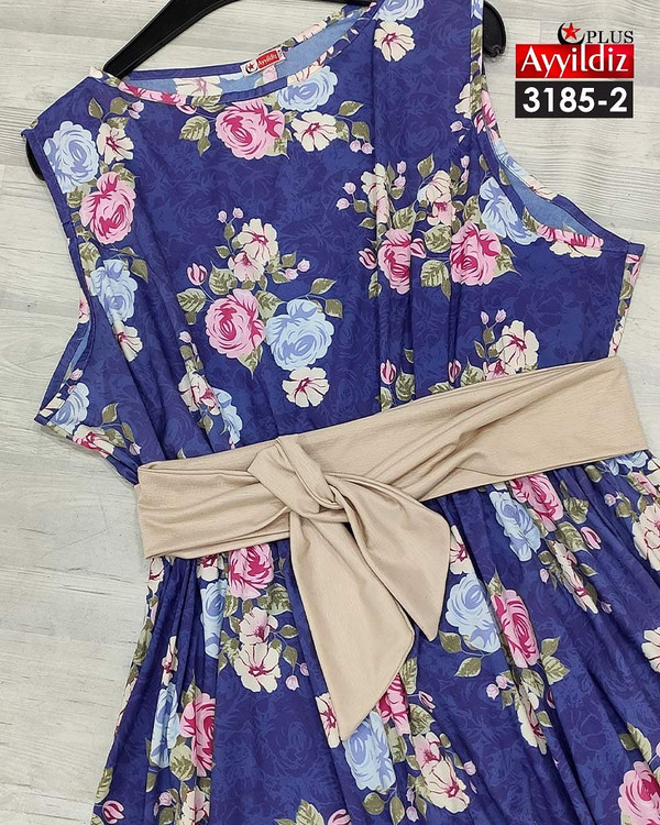 پیراهن عروسکی زنانه سایز بزرگ کد 3185