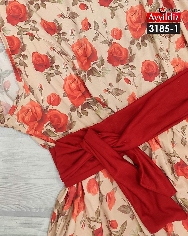 پیراهن عروسکی زنانه سایز بزرگ کد 3185