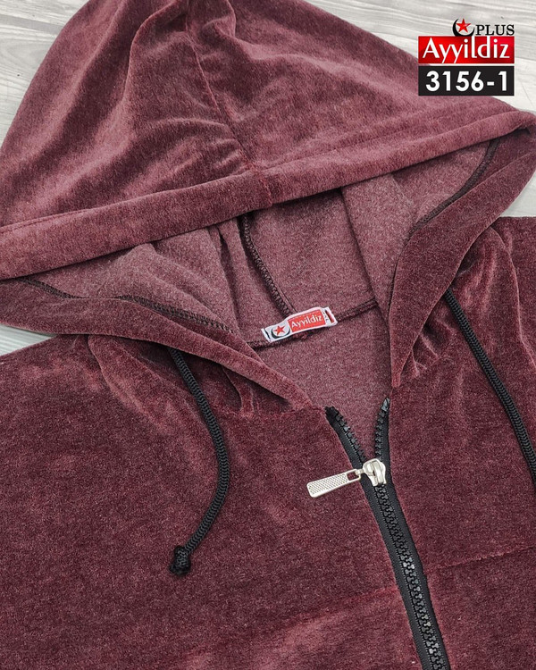 سیوشرت پائیزه زیپ دار زنانه سایز بزرگ کد 3156