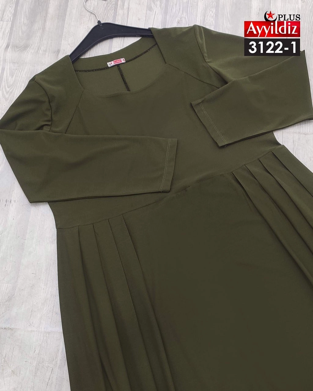پیراهن مجلسی بغل پلیسه زنانه سایز بزرگ کد 3122