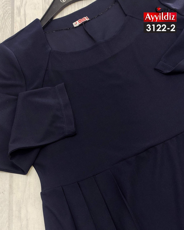 پیراهن مجلسی بغل پلیسه زنانه سایز بزرگ کد 3122