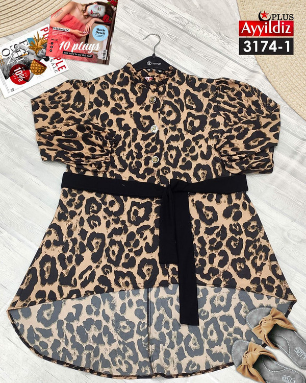 شومیز مجلسی زنانه سایز بزرگ کد 3174