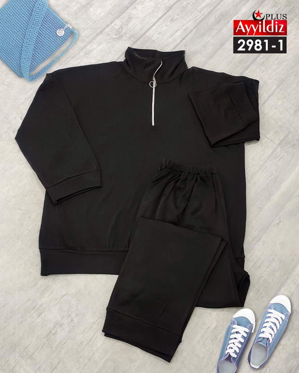 ست بلوز شلوار کرکدار سایز بزرگ کد 2981