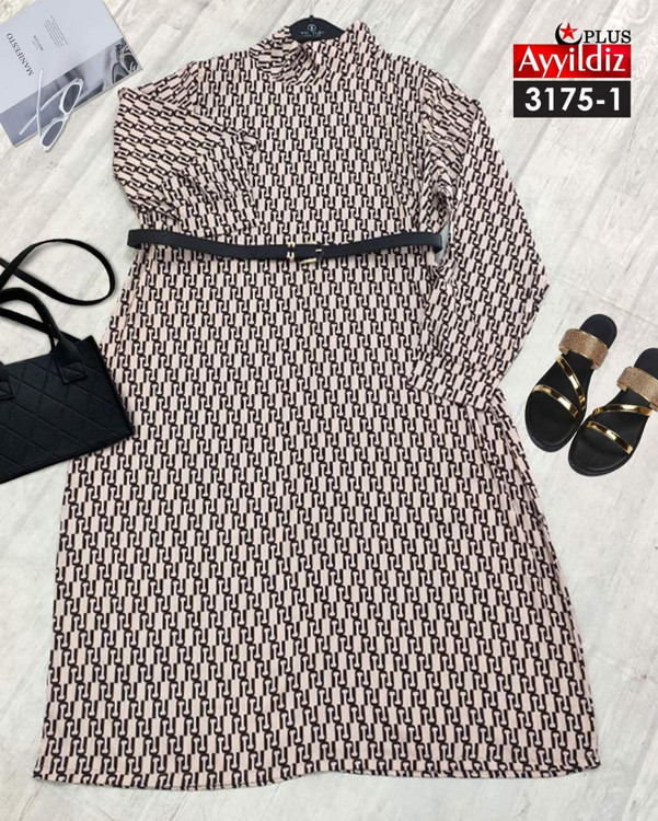 تونیک مجلسی بیگ زنانه سایز بزرگ کد 3175