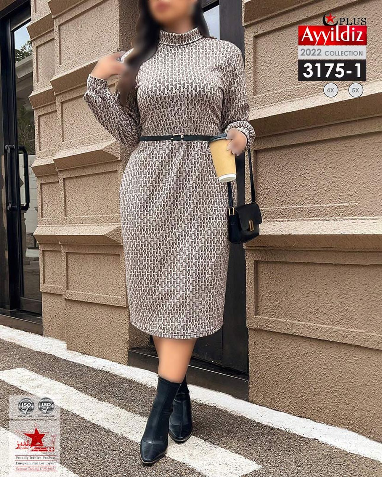 تونیک مجلسی بیگ زنانه سایز بزرگ کد 3175