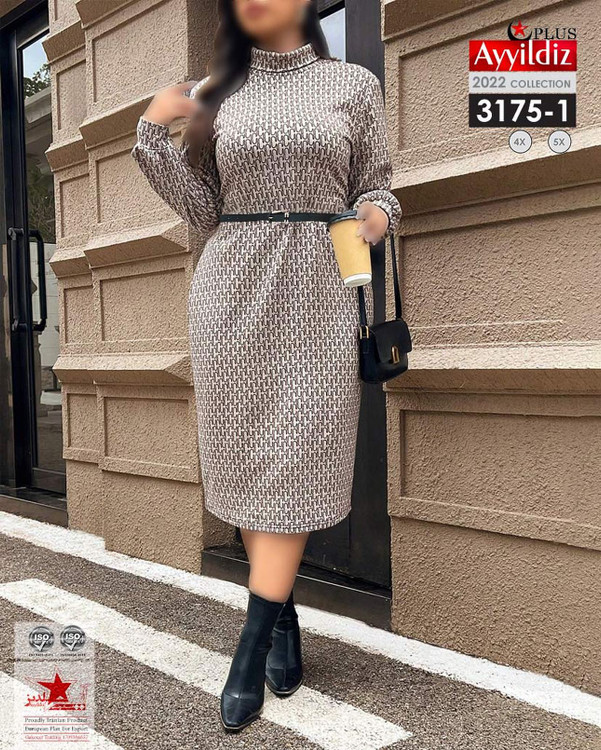 تونیک مجلسی بیگ زنانه سایز بزرگ کد 3175