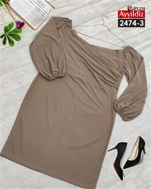 پیراهن مجلسی زنانه بیگ سایز کد 2474