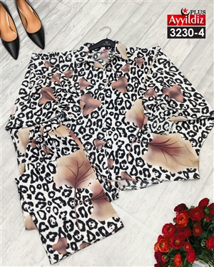 ست بلوز شلوار زنانه مجلسی سایز بزرگ کد 3230