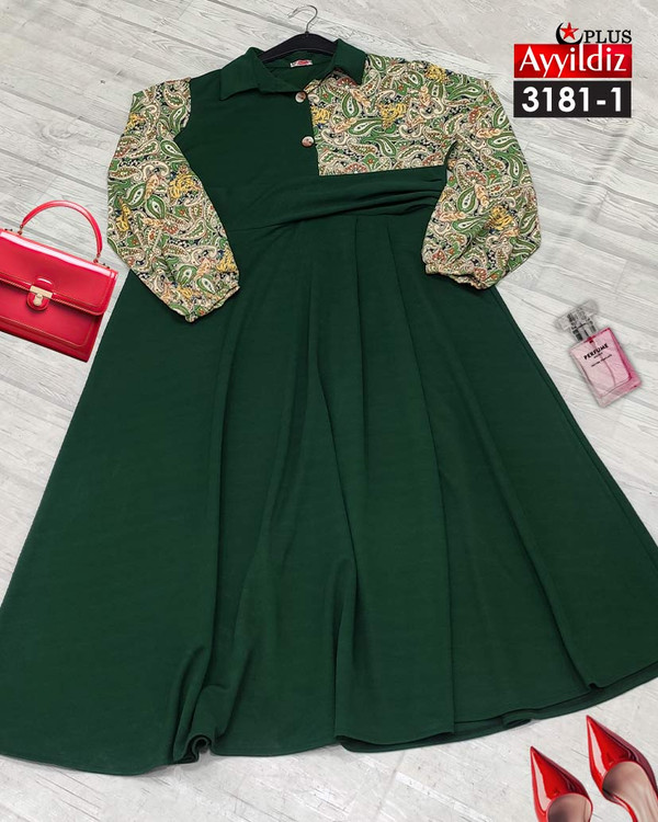 پیراهن مجلسی زنانه سایز بزرگ کد 3181