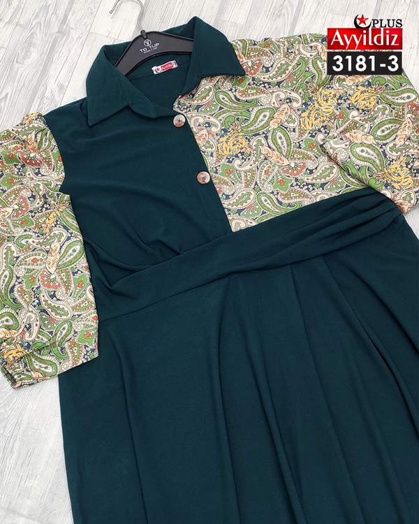 پیراهن مجلسی زنانه سایز بزرگ کد 3181