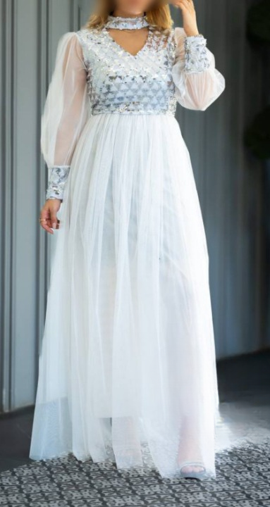 لباس مجلسی و شب ماکسی زنانه مدل مینو