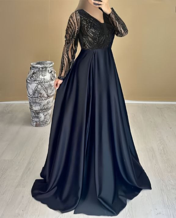 لباس مجلسی زنانه و شب ماکسی مدل جانان تک