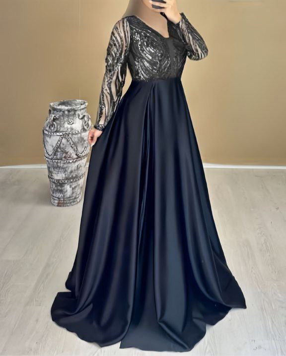لباس مجلسی زنانه و شب ماکسی مدل جانان تک