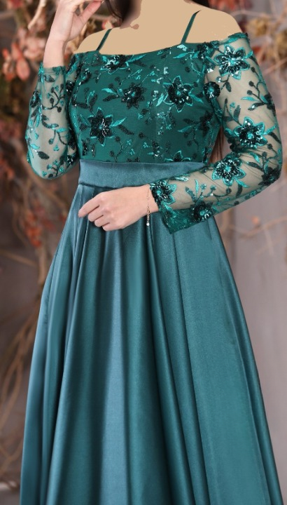 لباس مجلسی زنانه و شب ماکسی مدل آیگل 3