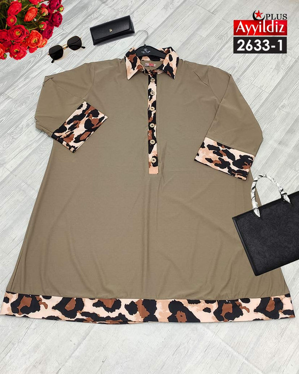 پیراهن مجلسی زنانه سایز بزرگ کد 2633