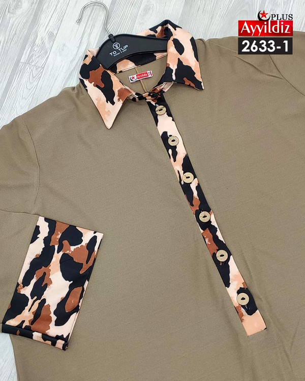 پیراهن مجلسی زنانه سایز بزرگ کد 2633