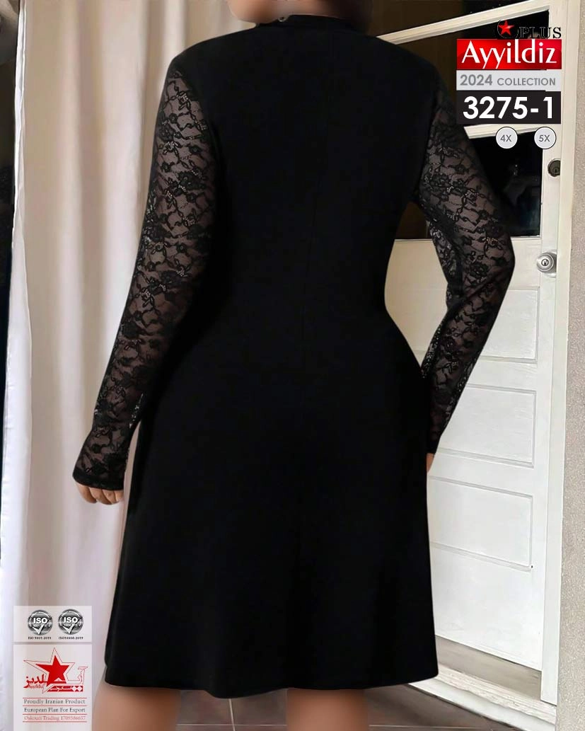 پیراهن مجلسی زنانه سایز بزرگ کد 3275