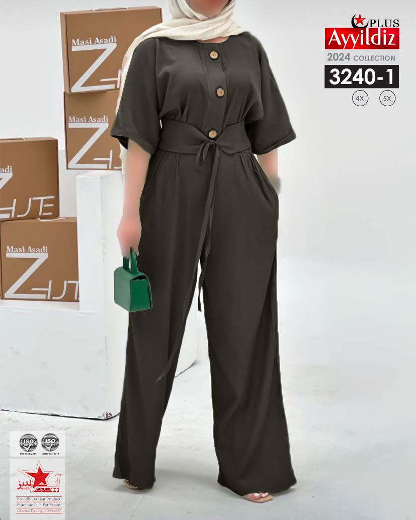 سرهمی مجلسی زنانه سایز بزرگ کد 3240