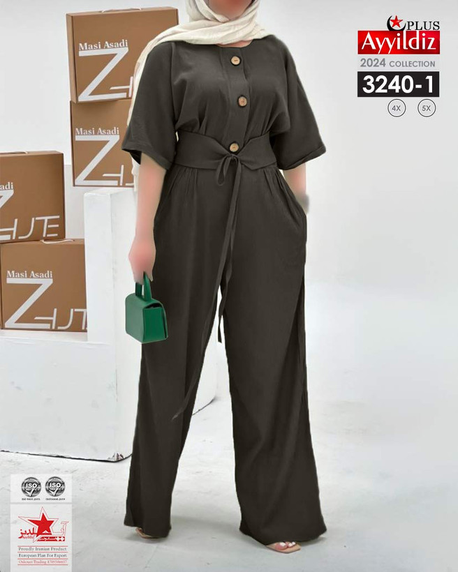 سرهمی مجلسی زنانه سایز بزرگ کد 3240