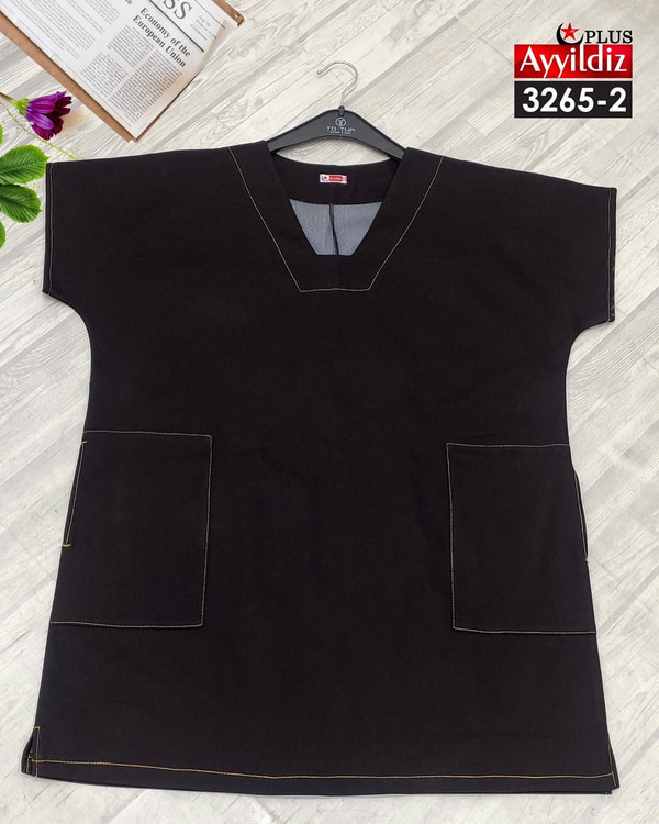 تونیک جین زنانه سایز بزرگ کد 3265