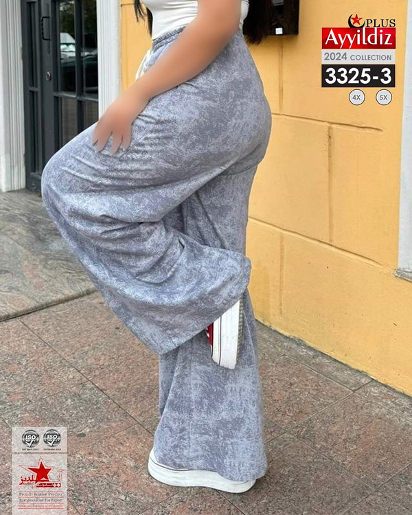شلوار راحتی زنانه سایز بزرگ کد 3325