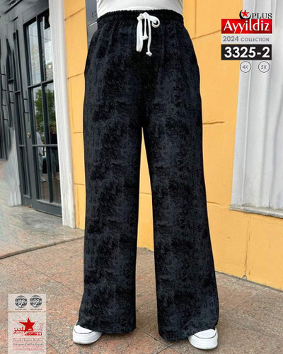 شلوار راحتی زنانه سایز بزرگ کد 3325