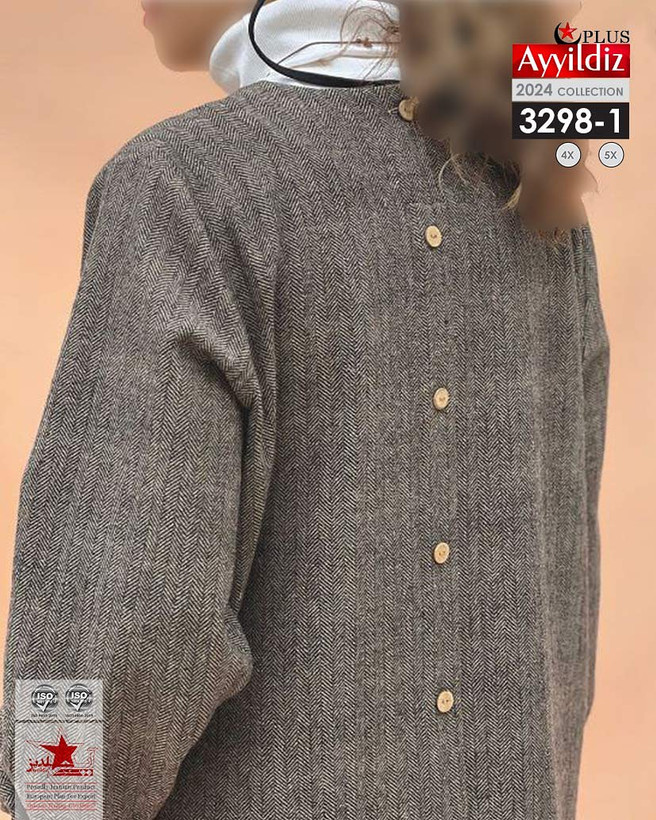 مانتو / تونیک / زنانه سایز بزرگ کد 3298