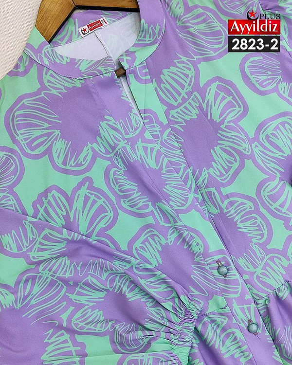 پیراهن مجلسی زنانه سایز بزرگ کد 2823