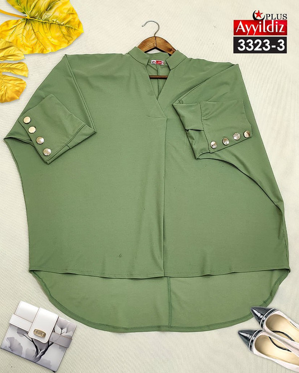 شومیز مجلسی زنانه سایز بزرگ کد 3323