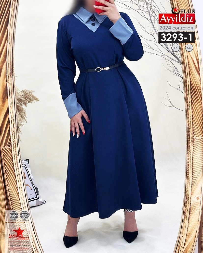 پیراهن مجلسی زنانه سایز بزرگ کد 3293
