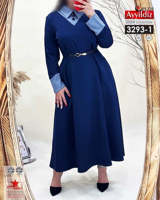 پیراهن مجلسی زنانه سایز بزرگ کد 3293