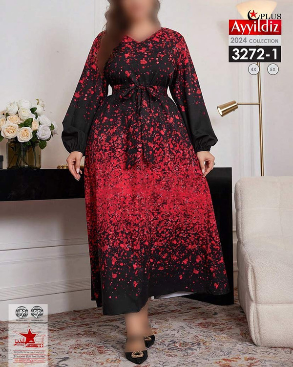 پیراهن مجلسی زنانه سایز بزرگ کد 3272