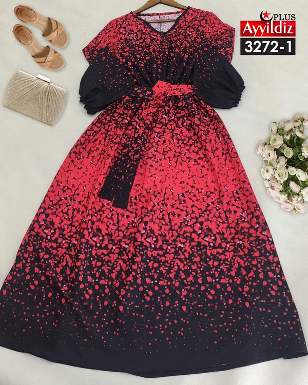 پیراهن مجلسی زنانه سایز بزرگ کد 3272