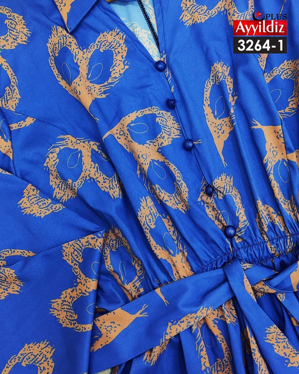 پیراهن مجلسی زنانه سایز بزرگ کد 3264