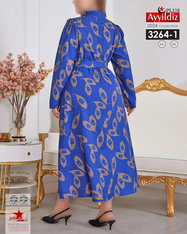 پیراهن مجلسی زنانه سایز بزرگ کد 3264