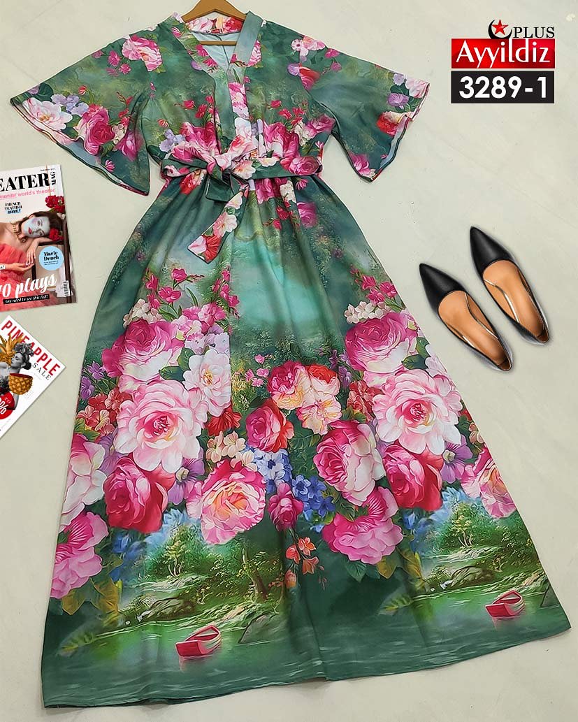 پیراهن مجلسی زنانه سایز بزرگ کد 3289