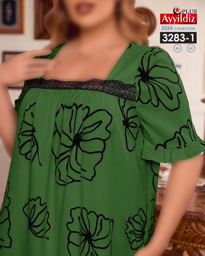پیراهن راحتی زنانه سایز بزرگ کد 3283