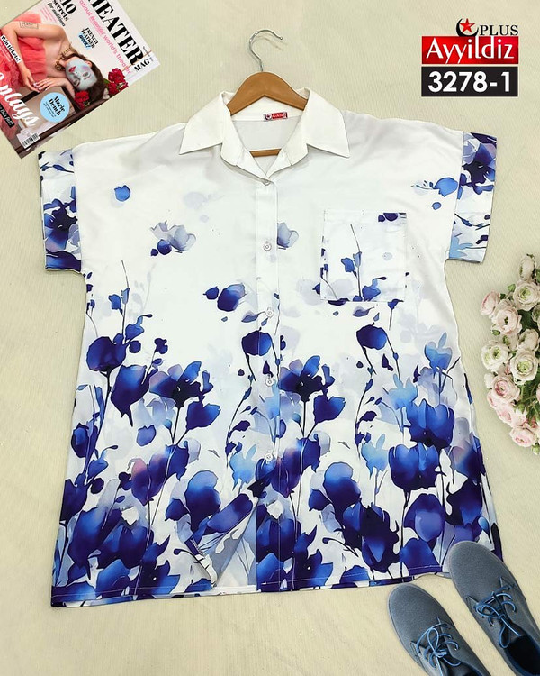 شومیز مجلسی زنانه سایز بزرگ کد 3278