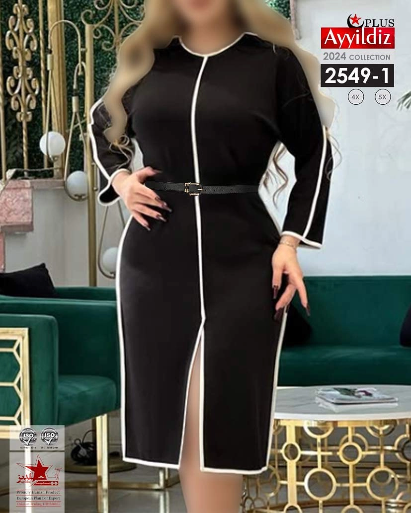 پیراهن مجلسی زنانه سایز بزرگ کد 2549