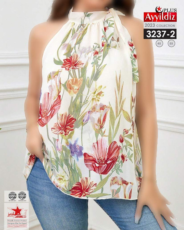 شومیز مجلسی زنانه سایز بزرگ کد 3237