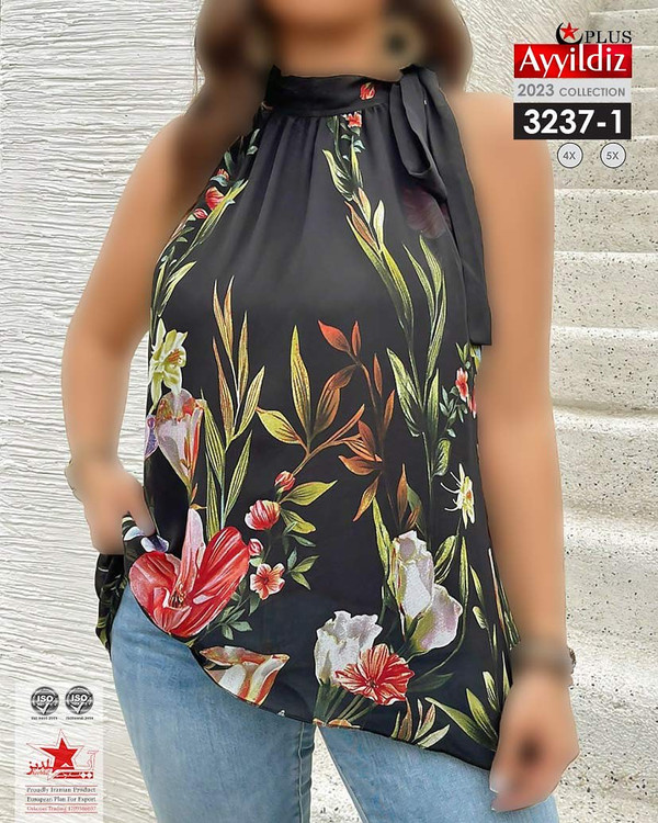 شومیز مجلسی زنانه سایز بزرگ کد 3237