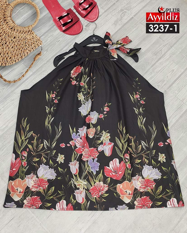 شومیز مجلسی زنانه سایز بزرگ کد 3237