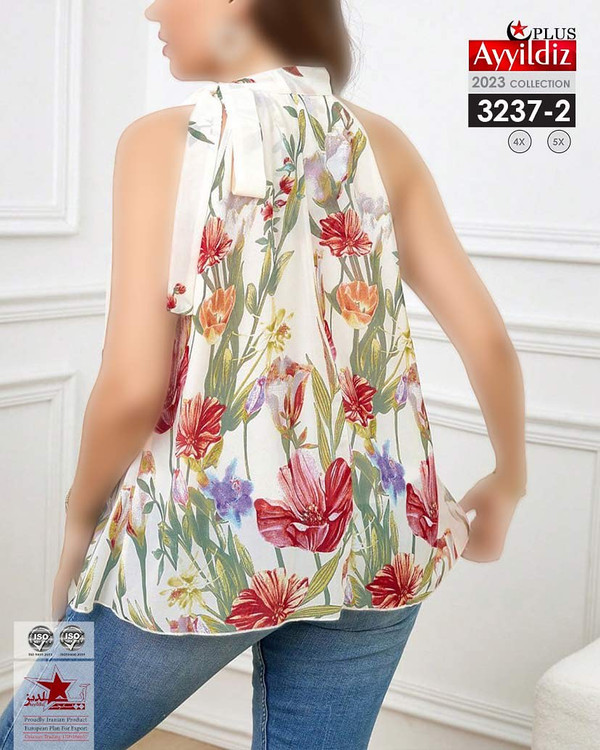 شومیز مجلسی زنانه سایز بزرگ کد 3237