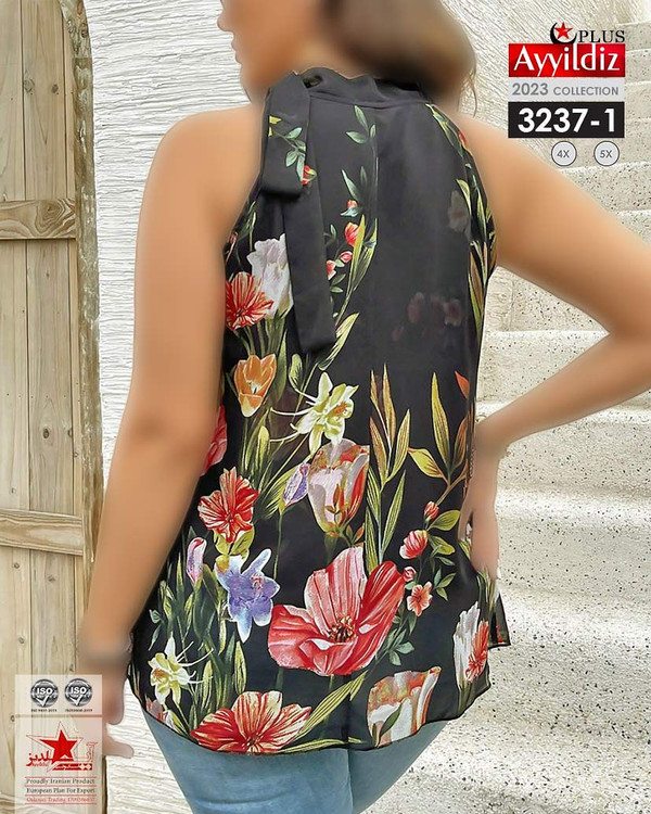 شومیز مجلسی زنانه سایز بزرگ کد 3237