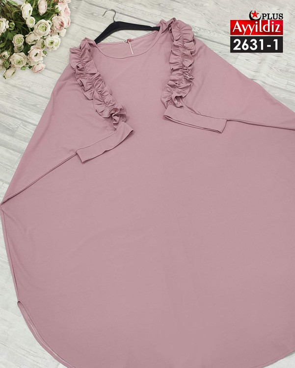 پیراهن/مانتو جلو بسته ازاد سایز بزرگ کد 2631